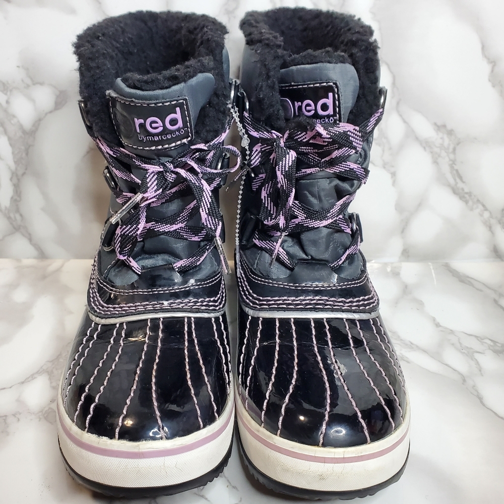 Marc Ecko Black and Purple Womens Boots